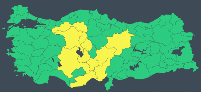 12 il için 'sarı' uyarı: Kuvvetli sağanak ve fırtınaya dikkat